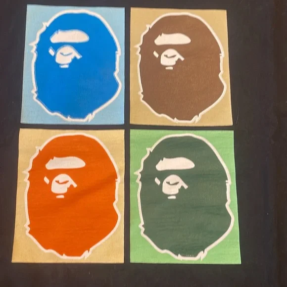 Bape Black Graphic T-Shirt - Picture 2 of 7